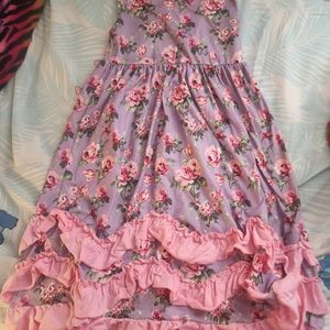 Girl Floral Print Boutique Dress